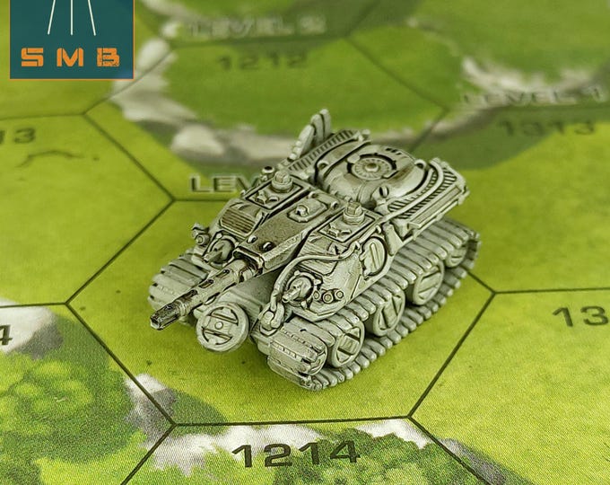 Main Gauche Light Tank - SirMortimerBombito Sculpt | American Mecha | Compatible with Battletech