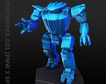 Black Star Miniature - Warlock 1A - PMW Original | BattleTech Miniatures | For Battletech / Alpha Strike / Mechwarrior
