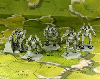 CBT/American Mecha Miniatures - 5x Minotaur Protomechs (Minos) - SirMortimerBombito Sculpt