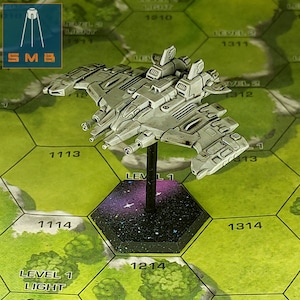 Caza aeroespacial pesado Xerxes / Sir Mortimer Bombito / Mecha estadounidense / Compatible con BT y otros juegos de guerra de mesa de 6 mm