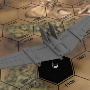 Caza aeroespacial Riever / Exclusivo de DIW / Mecha estadounidense / Compatible con BT y otros juegos de guerra de mesa de 6 mm