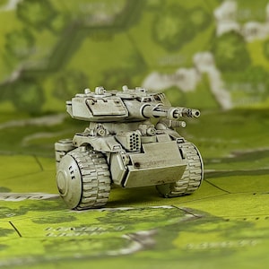 Véhicule de combat Ishtar | Monsieur Mortimer Bombito | Mecha américain | Compatible avec BT et d&#39;autres jeux de guerre sur table de 6 mm