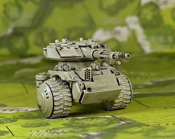 Ishtar Combat Vehicle - SirMortimerBombito Sculpt | American Mecha | Compatible with BT and other 6mm Tabletop Wargames