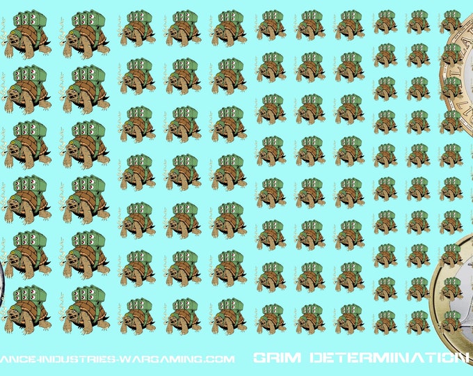 Mercenaries - Grim Determination - Premium Waterslide Decals compatible with BT/American Mecha