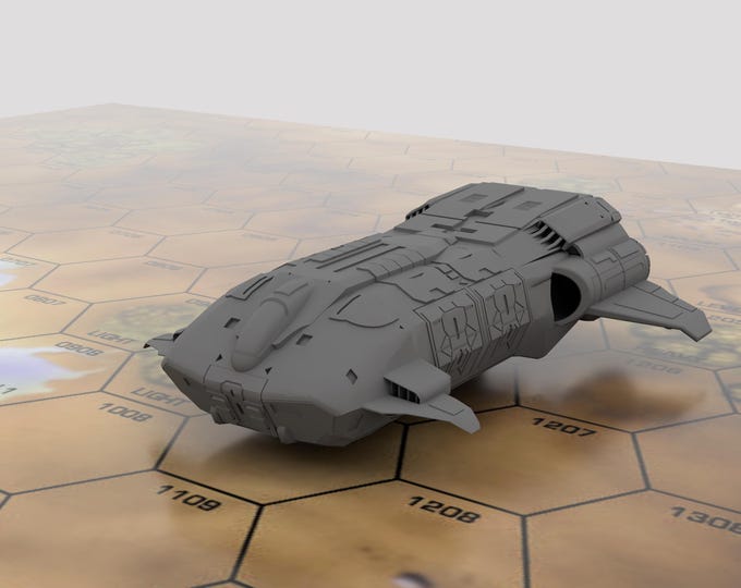 Broadsword MW5 Style - Mapscale Clan Dropship | DIW Exclusive | American Mecha | Compatible with BT and other 6mm Tabletop Wargames