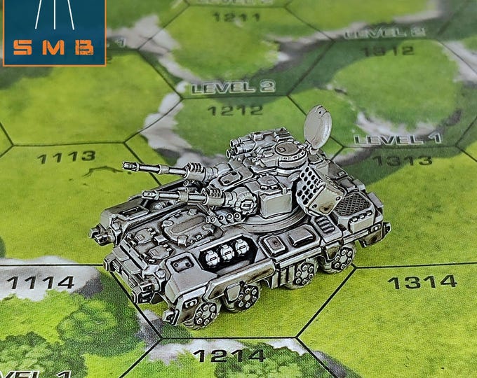 DI Schmitt Tank | SirMortimerBombito Sculpt | American Mecha | Compatible with BT and other 6mm Tabletop Wargames