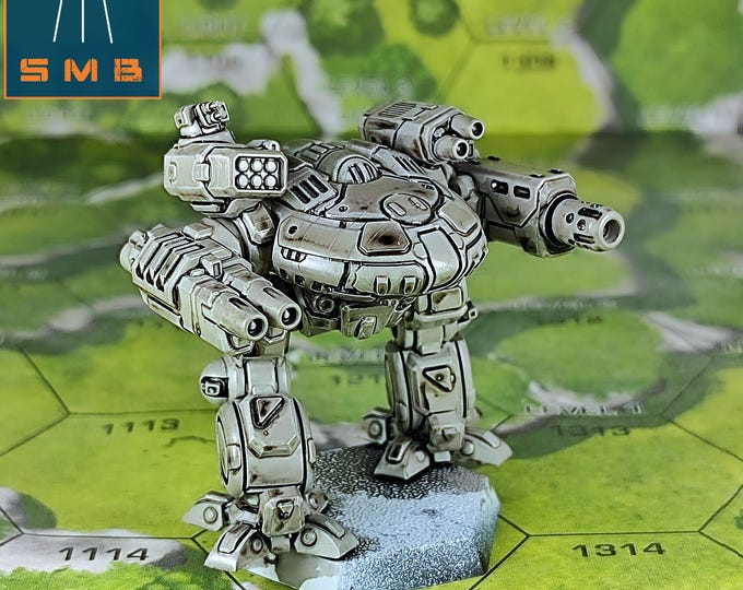 Turkina C - SirMortimerBombito Sculpt | American Mecha | Compatible with BT and other 6mm Tabletop Wargames