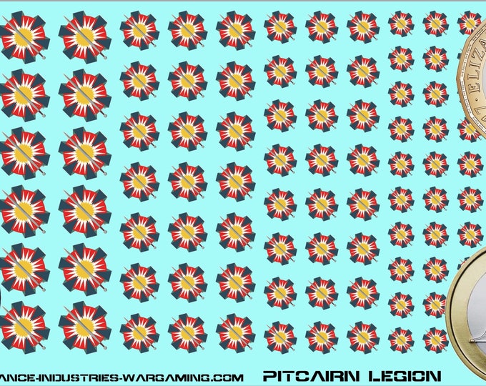 Mercenaries - Pitcairn Legion (Simplified) | Premium Decals for BattleTech / Mechwarrior / Alpha Strike
