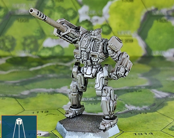 Heliopolis HELP-4H - SirMortimerBombito Sculpt | American Mecha | Compatible with BT and other 6mm Tabletop Wargames