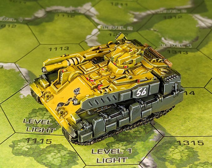 Athena Tank - SirMortimerBombito Sculpt | American Mecha | Compatible with BT and other 6mm Tabletop Wargames