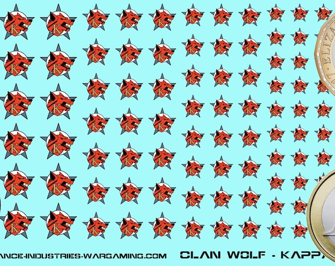 Clan Wolf - Kappa Galaxy | Premium Decals for BattleTech / Mechwarrior / Alpha Strike