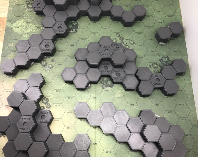 Hills for Grassland Rolling Hills #4 Mapsheet - 3D Printed Terrain & Hills compatible with BT/American Mecha
