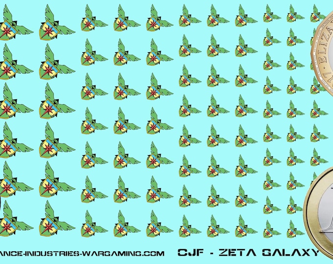 Clan Jade Falcon - Zeta Galaxy | Premium Decals for BattleTech / Mechwarrior / Alpha Strike