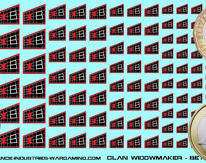 Clan Widowmaker - Beta Galaxy | Premium Decals for BattleTech / Mechwarrior / Alpha Strike