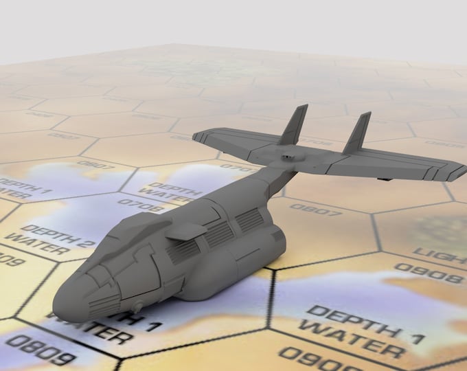 Leopard CV (Classic) - Mapscale Military Dropship | DIW Exclusive | American Mecha | Compatible with BT and other 6mm Tabletop Wargames