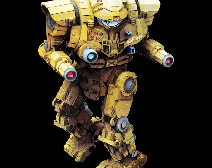 Merlin MLN-1A by Brian Banzai | American Mecha | Compatible with BT and other 6mm Tabletop Wargames