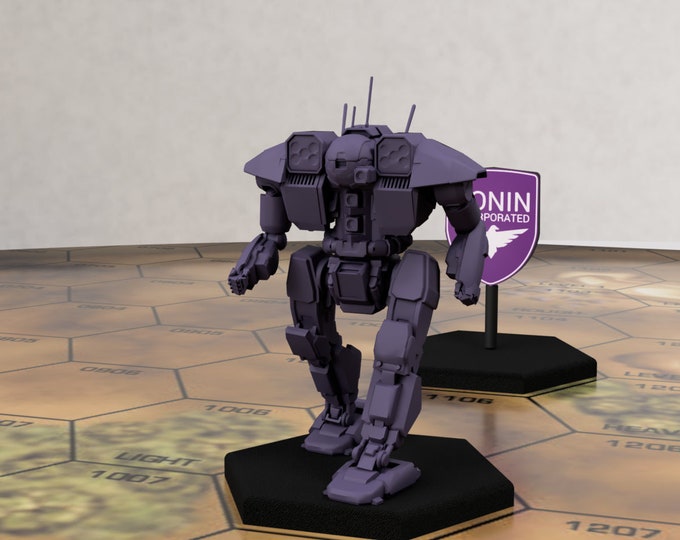 HMR-3M Hammer - by Ronin Inc. | Compatible with BT/American Mecha and other tabletop games