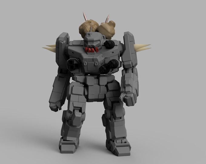 Banshee "Head Hunter" | DIW Exclusive | American Mecha | Compatible with BT and other 6mm Tabletop Wargames