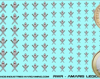 Periphery - Rim Worlds Republic - Amaris Legionnaires | American Mecha | Premium Decals | Compatible with Battletech