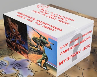 Mystery Box - Level II (6 Miniatures + Hex Bases) - Any Faction, Any Era - Based on R.A.T. |  Compatible with BT/American Mecha