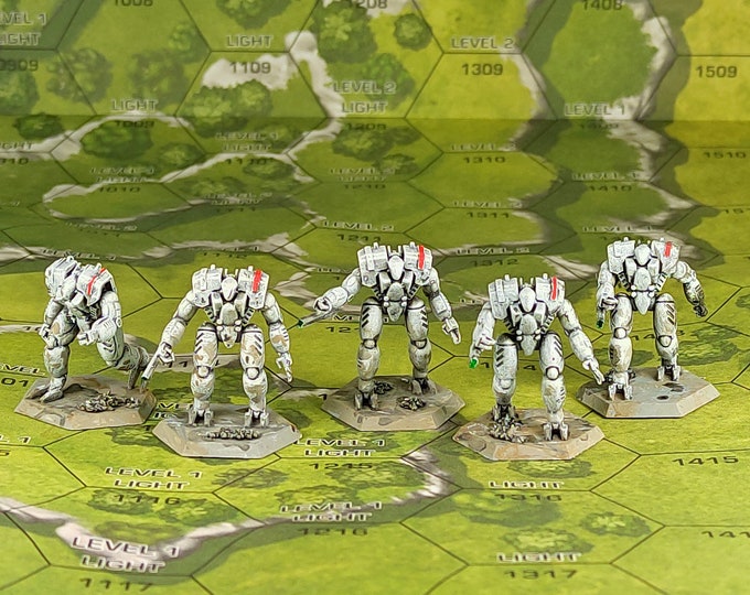 Battletech Miniatures - 5x Roc Protomechs (Cliff) - SirMortimerBombito Sculpt