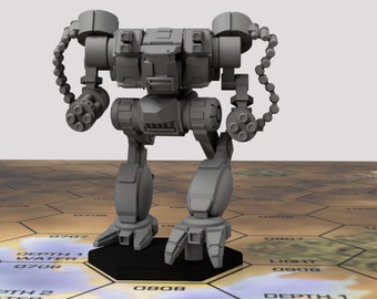 CBT/American Mecha Proxy Miniatures - TRO 3075 - Clan Mechs MWO Style - 3D Printed on Demand