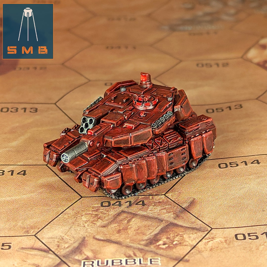 Battletech Miniatures Patton Tank pattonbt Sirmortimerbombito Sculpt Etsy
