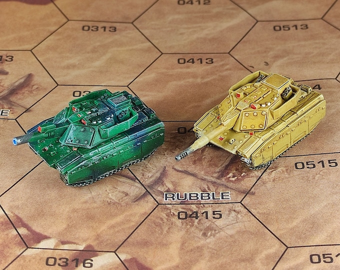 LT1 (Non-Canon) Tank | Sir Mortimer Bombito | American Mecha | Compatible with BT and other 6mm Tabletop Wargames