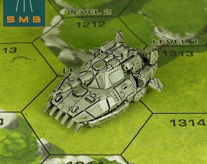 Scimitar Hover Tank V2 - SirMortimerBombito Sculpt | American Mecha | Compatible with Battletech