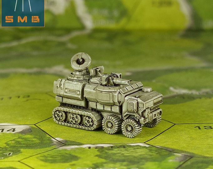 Mobile HQ V2 - SirMortimerBombito Sculpt | American Mecha | Compatible with BT and other 6mm Tabletop Wargames