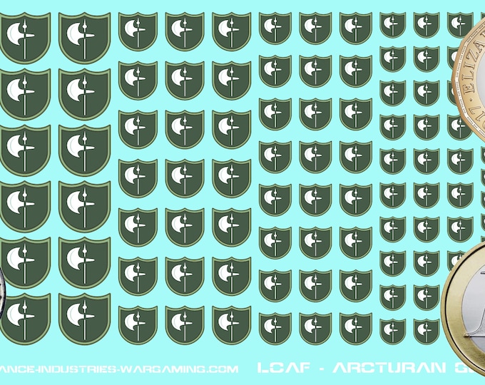 Lyran Commonwealth - Acturan Guards Units - Premium Waterslide Decals compatible with BT/American Mecha