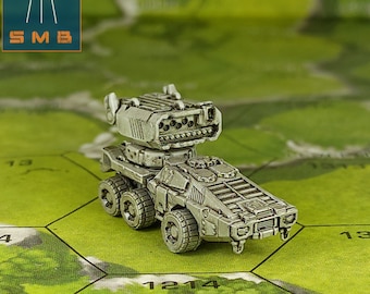 Striker Combat Vehicle - SirMortimerBombito Sculpt | American Mecha | Compatible with BT and other 6mm Tabletop Wargames