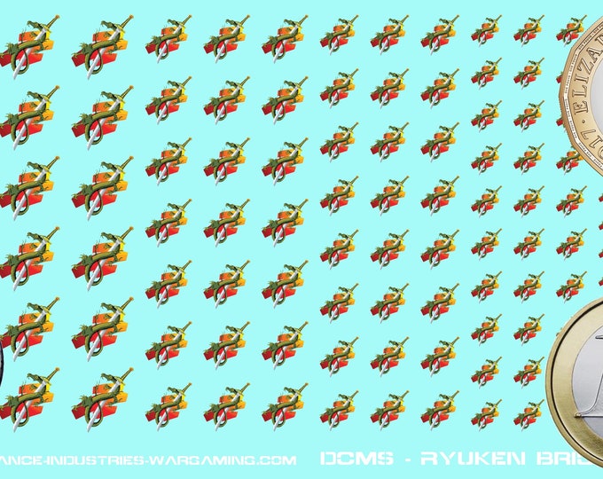 Draconis Combine - Ryoken - Premium Waterslide Decals compatible with BT/American Mecha