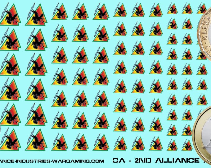Periphery - Outworlds Alliance - 2nd Alliance Air Wing | Premium Decals for BattleTech / Mechwarrior / Alpha Strike