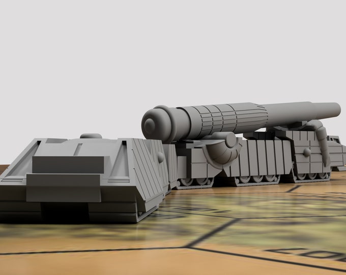 Long Tom Mobile Artillery - Classic Sculpt | DIW Exclusive | American Mecha | Compatible with BT and other 6mm Tabletop Wargames