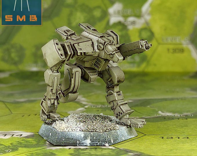 Wulfen Prime - SirMortimerBombito Sculpt | American Mecha | Compatible with BT and other 6mm Tabletop Wargames