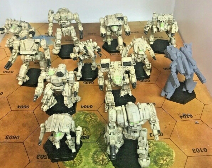 Build your Star (5x Miniatures + Hex Base) | Compatible with BT/American Mecha and other tabletop games