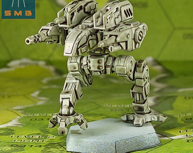 Hellhound - SirMortimerBombito Sculpt | American Mecha | Compatible with BT and other 6mm Tabletop Wargames