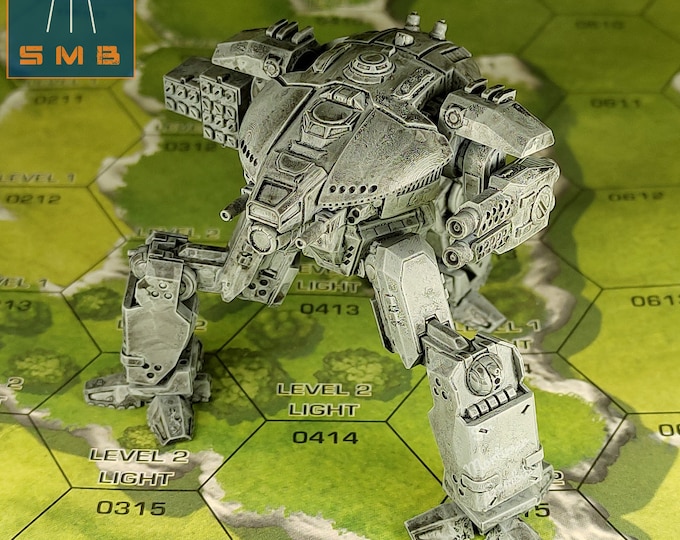 Ares Superheavy Battlemech - SirMortimerBombito Sculpt | Compatible with BT/American Mecha and other tabletop games