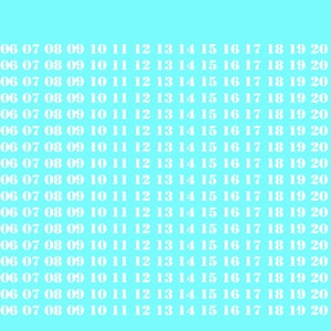 May include: A blue background with white numbers from 01 to 24, repeated in rows. The numbers are arranged in a grid pattern. There are two coins in the image, one is a US quarter with an eagle on it, and the other is a British one pound coin with a portrait of Queen Elizabeth II.