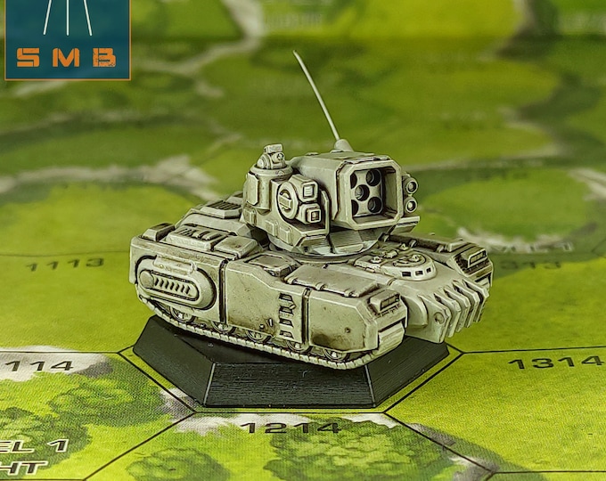 BT/American Mecha Proxy Miniatures - Padilla Heavy Artillery Tank - SirMortimerBombito Sculpt