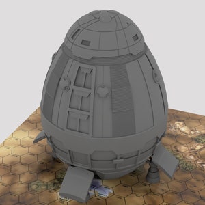 Behemoth - Mapscale Civilian Dropship | DIW Exclusive | American Mecha | Compatible with BT and other 6mm Tabletop Wargames