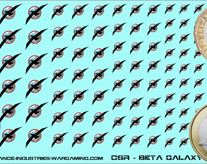 Clan Snow Raven - Beta Galaxy | Premium Decals for BattleTech / Mechwarrior / Alpha Strike
