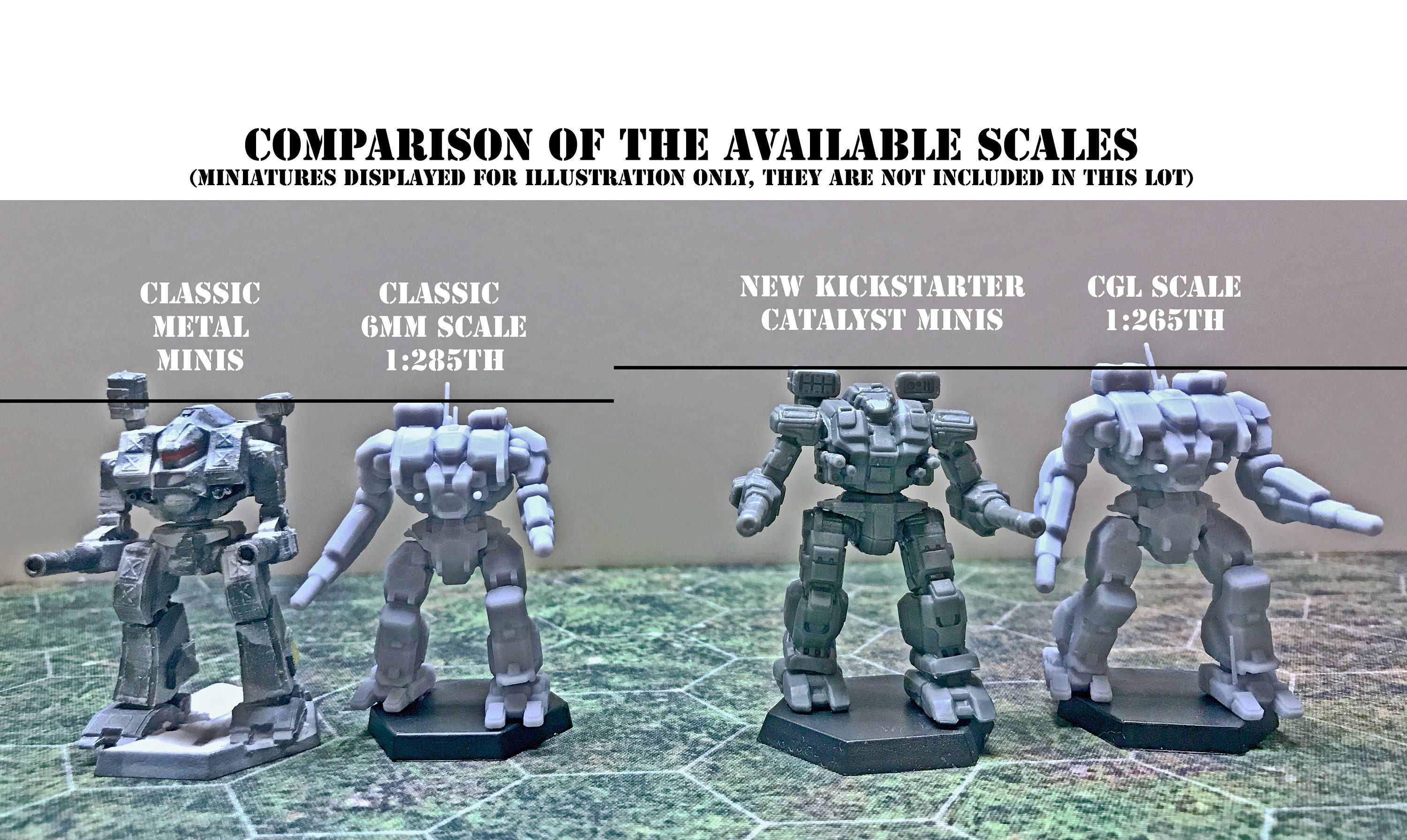 Battletech Miniatures 14x Original Classic Models Etsy UK