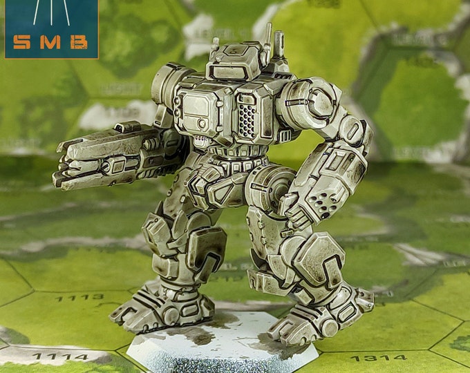 Highlander - SirMortimerBombito Sculpt | American Mecha | Compatible with BT and other 6mm Tabletop Wargames