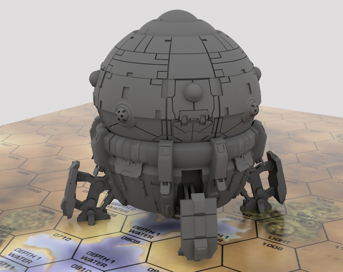 Union Nuseen - Mapscale Military Dropship | DIW Exclusive | Compatible with BT/American Mecha and other tabletop games