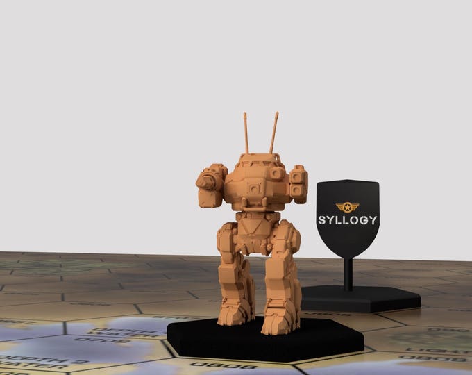 Urbanmech IIC "Abbadon" | Special Variant by Syllogy | American Mecha | Compatible with BT and other 6mm Tabletop Wargames