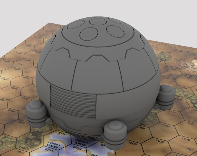 Aqueduct - Mapscale Civilian Dropship | DIW Exclusive | American Mecha | Compatible with BT and other 6mm Tabletop Wargames
