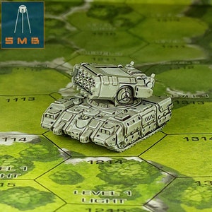 LRM/SRM Carrier | Sir Mortimer Bombito | American Mecha | Compatible with BT and other 6mm Tabletop Wargames