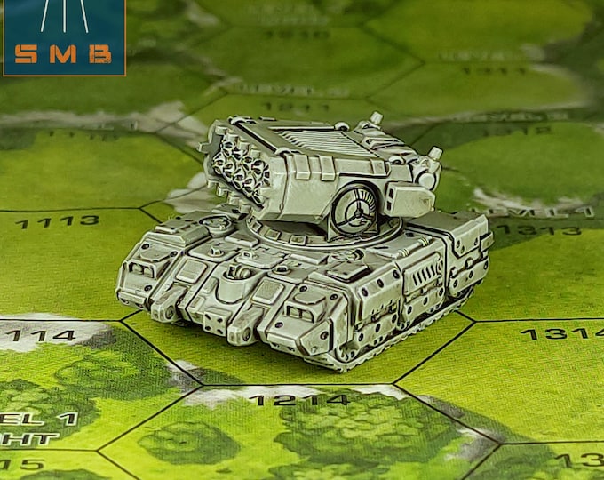 LRM/SRM Carrier - SirMortimerBombito Sculpt | American Mecha | Compatible with BT and other 6mm Tabletop Wargames